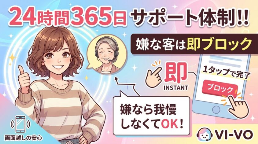 24時間スタッフのサポート