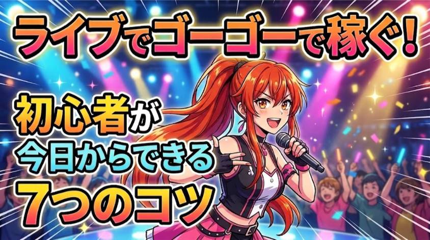 ライブでゴーゴーで稼ぐコツ