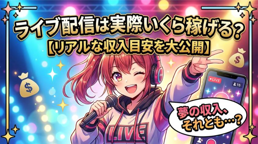 ライブデゴーゴーで稼げるリアルな収入