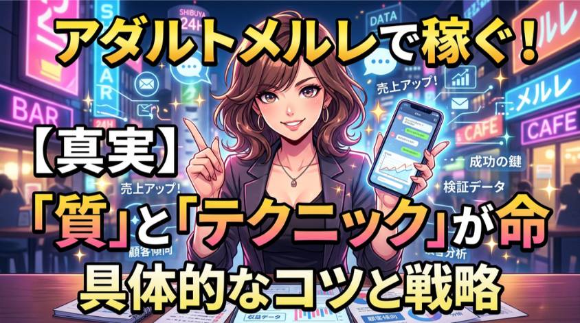 アダルトメールレディで稼ぐコツ