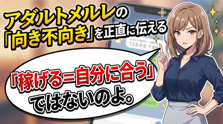 アダルトメールレディが向かな人