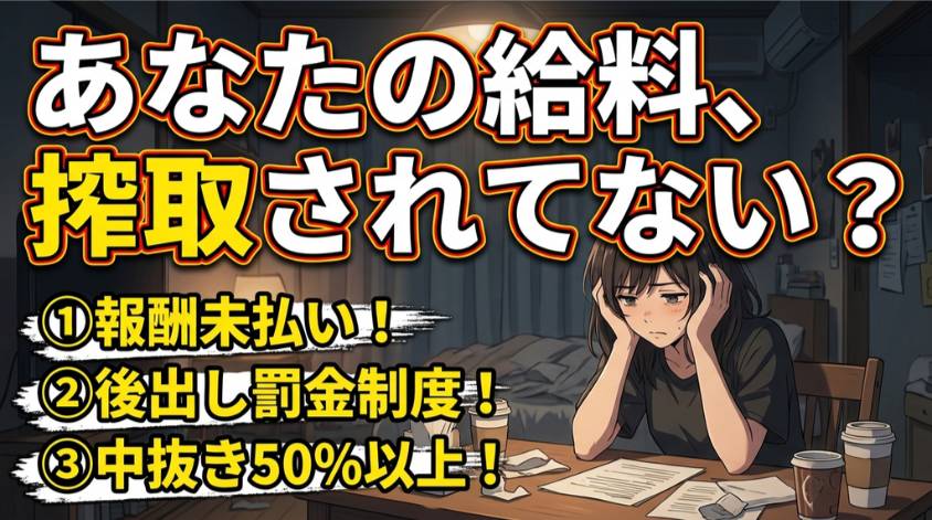 罰金や登録料を要求するのは悪徳業者