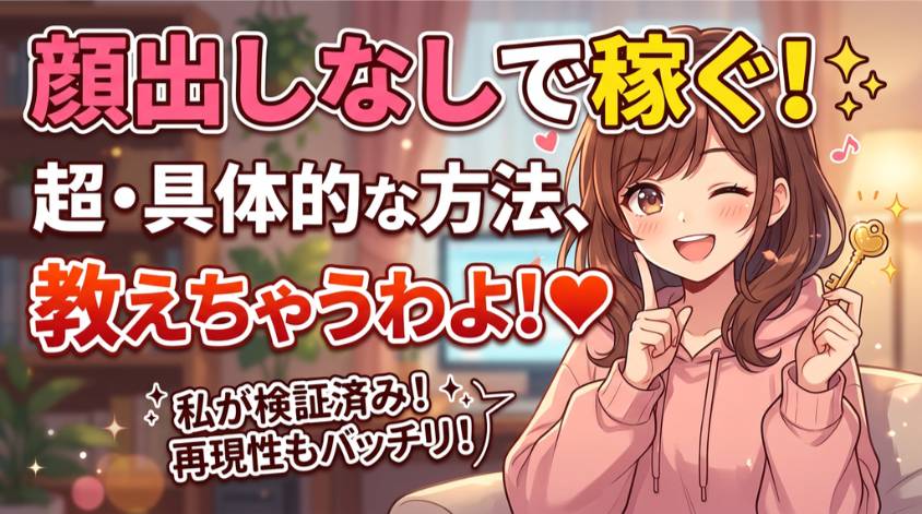 顔出しせずにチャットレディで稼ぐための方法