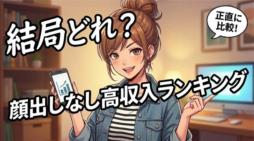 顔出しなしで稼げる高収入な職種