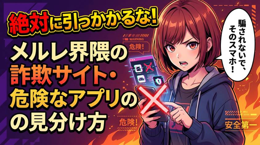 メルレの詐欺サイト・アプリを見分ける方法