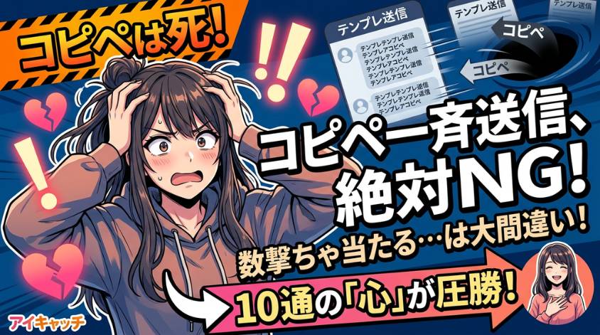 コピペの一斉送信は返信されない