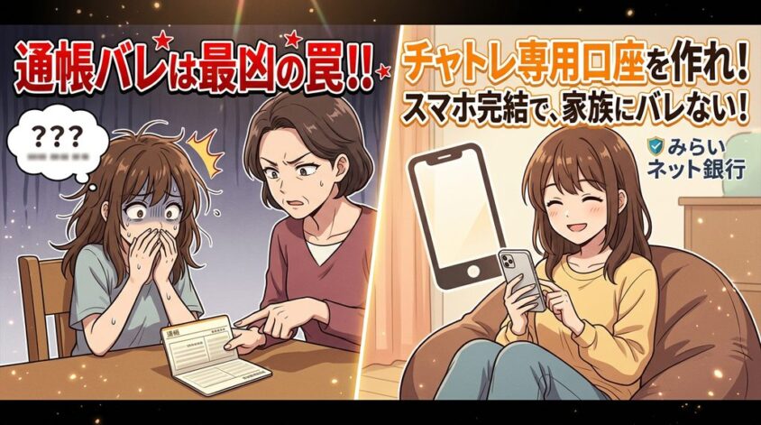 チャトレ専用口座を作る