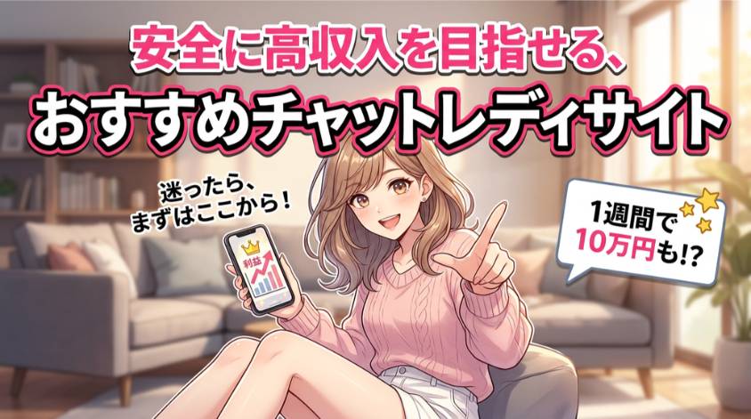 高収入を目指せるおすすめチャットレディサイト