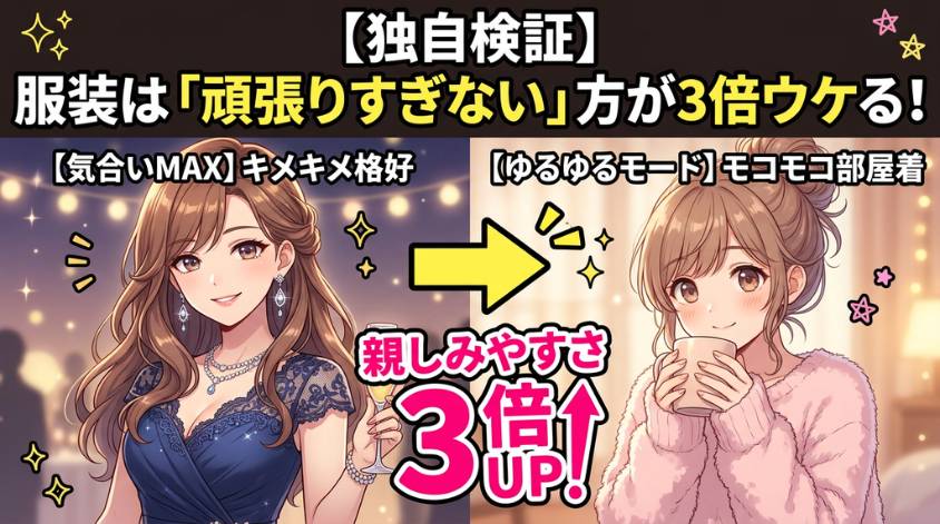 隙を見せた方が男は喜ぶ