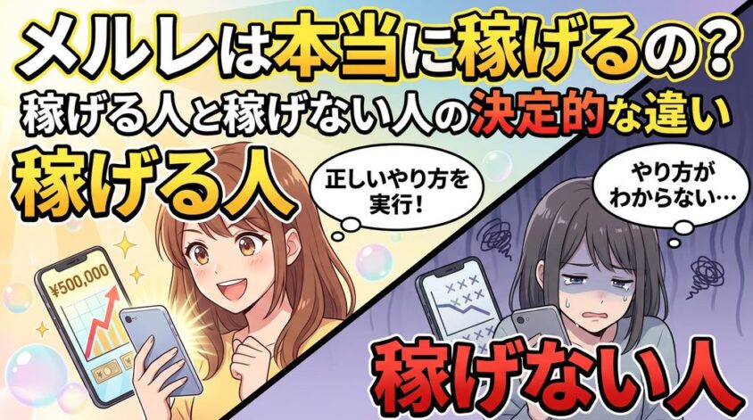 メルレで稼げる人と稼げない人の違いとは？
