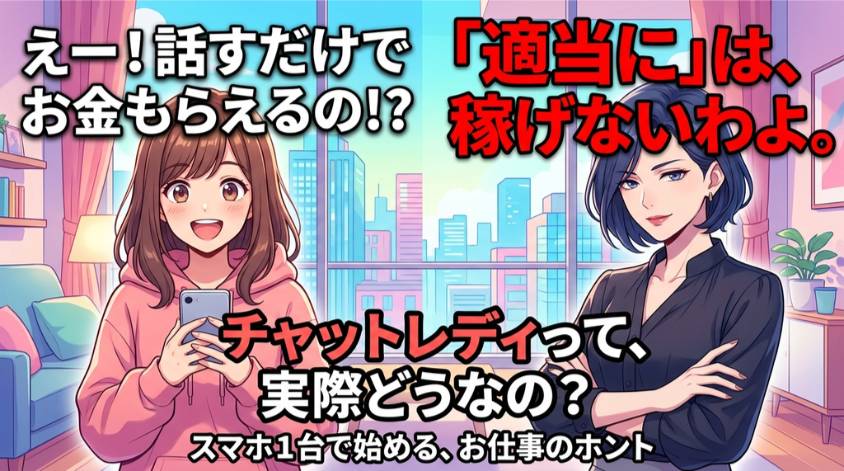 チャットレディはテキストの接客