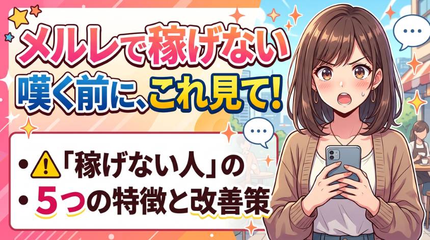 メールのみで稼げない人の改善点