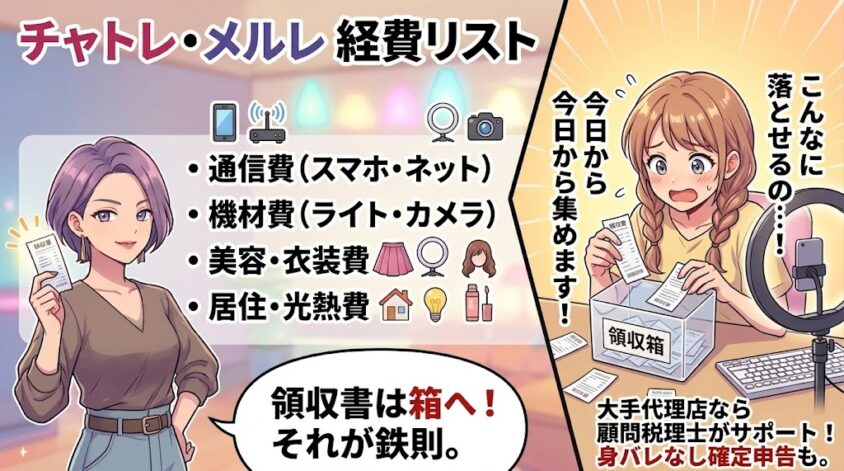 領収書を保管して経費ひする