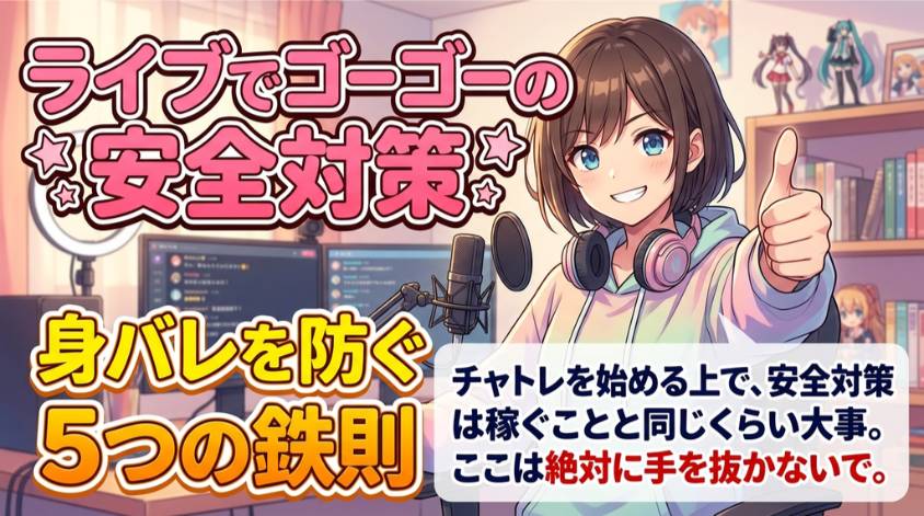 身バレ対策を徹底する