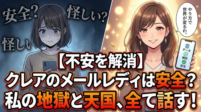 クレアのメールレディは安全に稼げる