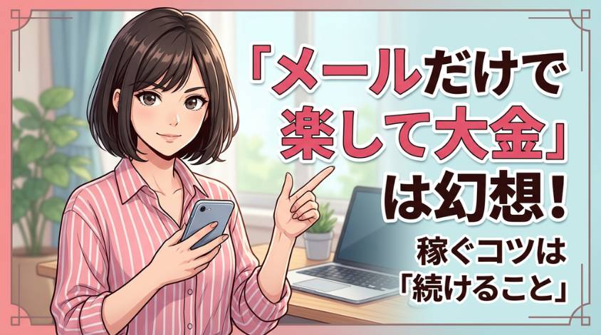 メールだけでは大きく稼げない