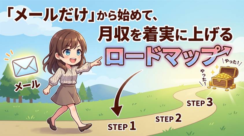 メールだけから始める収入アップロードマップ