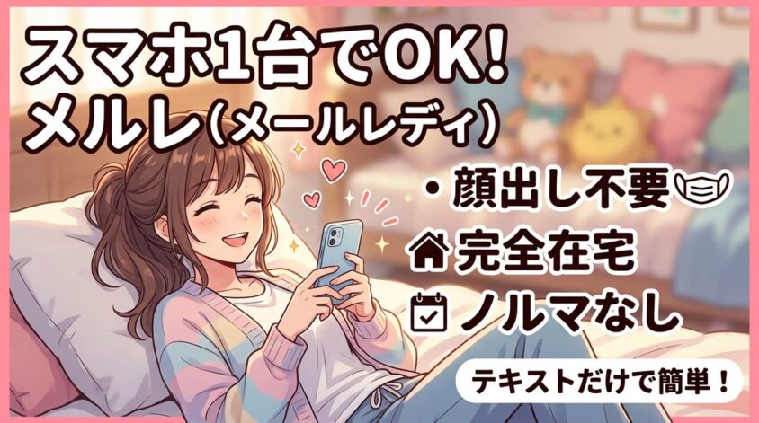 メルレはスマホでできる在宅ワーク