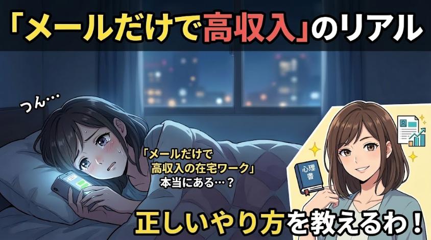 メールだけで高収入の真実