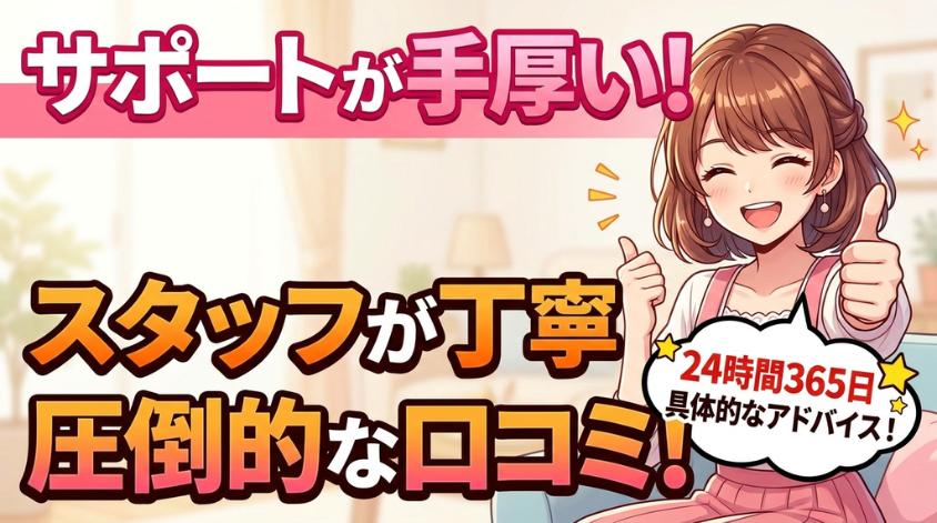 サポートが手厚い