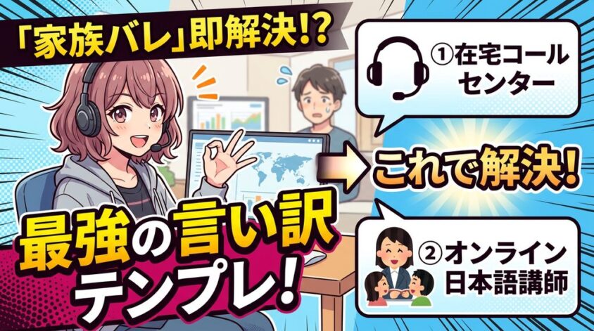 家族バレ対策として言い訳を用意する