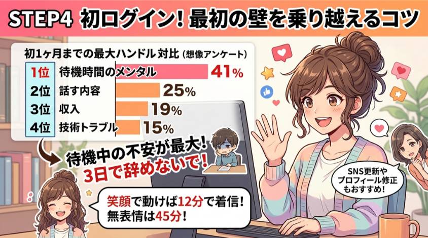 まずはログインする