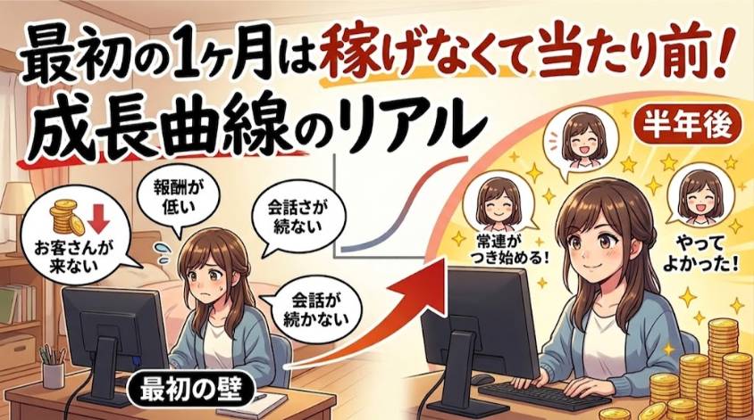 最初は稼げないは当たり前