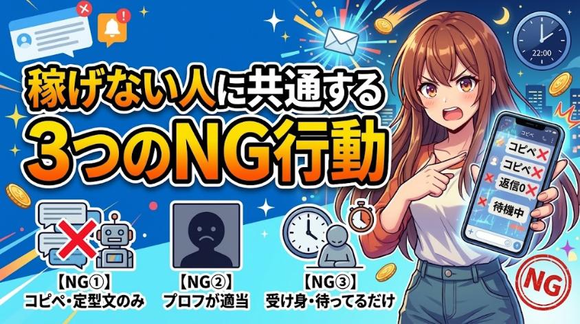 稼げない人の共通点