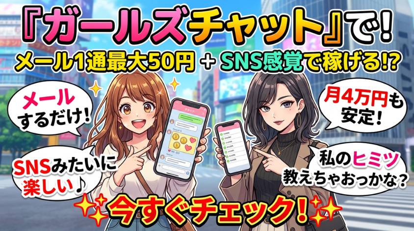 SNS感覚で稼げるガールズチャット