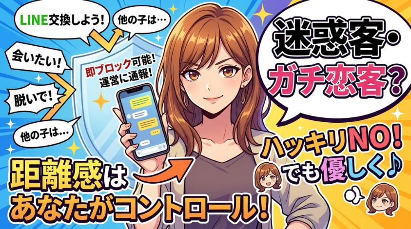 迷惑な客はやんわり断る、ダメだな通報