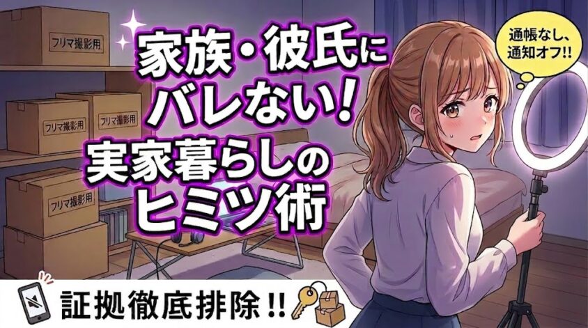 身内にチャトレ副業ばバレないための対策