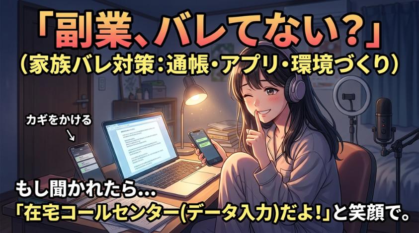 身内にばれないための対策を立てておく