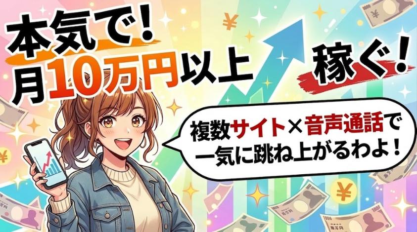 10万円以上稼ぐなら複数サイトの掛け持ち