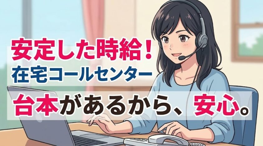 安定した自由なら在宅コールセンター