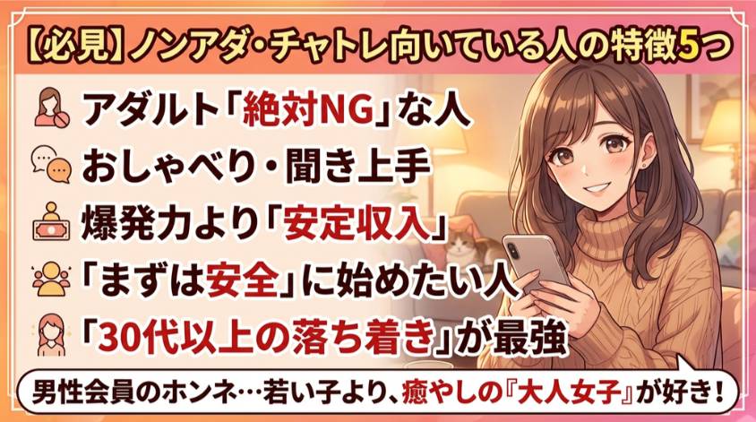 おしゃべりが好きなら向いている