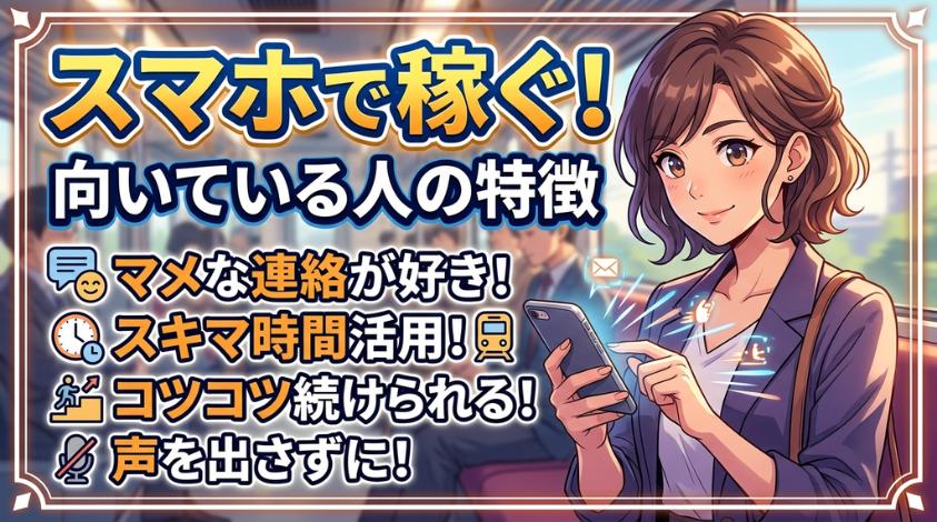 向いている人はまめな連絡ができる