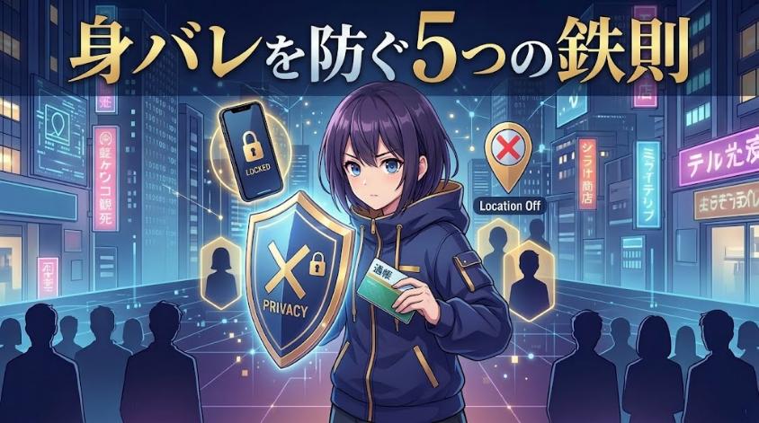 身バレを防ぐ鉄則を徹底する