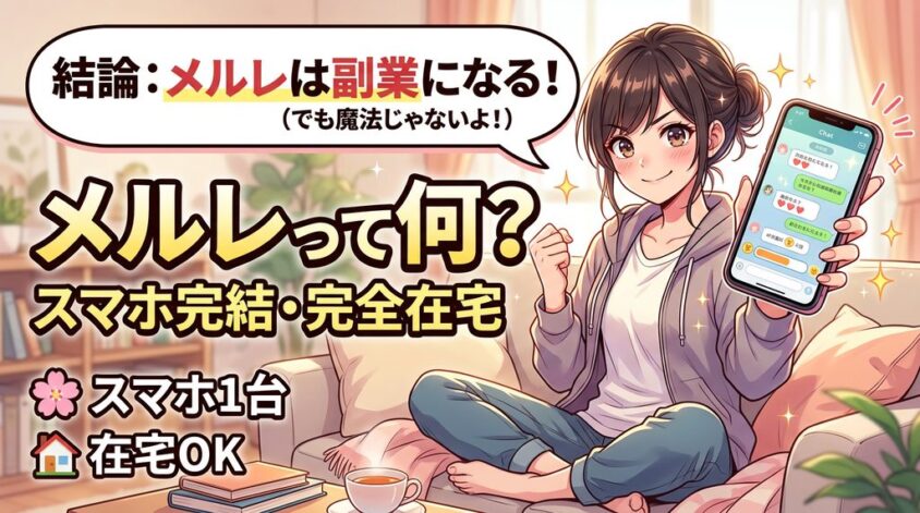 メールレディはスマホで完結する在宅副業
