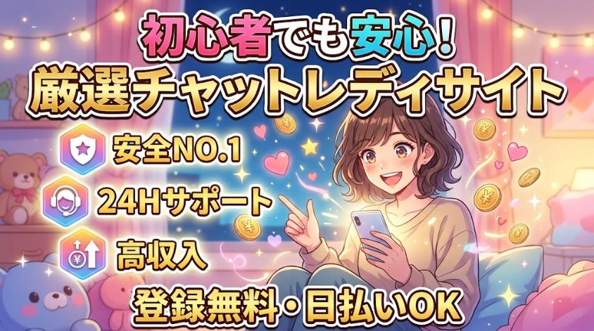 初心者でも安心・安全なチャットレディサイト