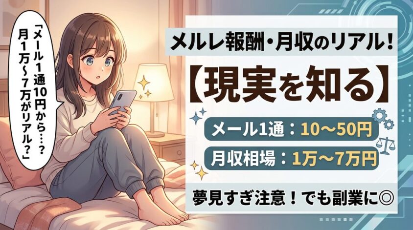 メルレの報酬は最大で月7万円の現実