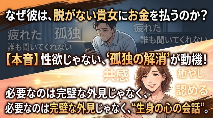 男性がノンアダのメルレにお金を払う理由