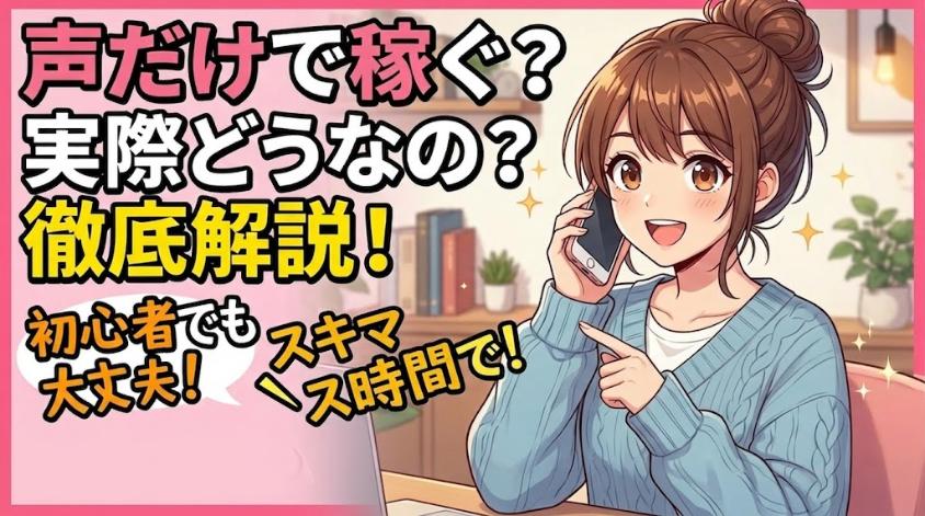 声だけで稼ぐ副業の種類