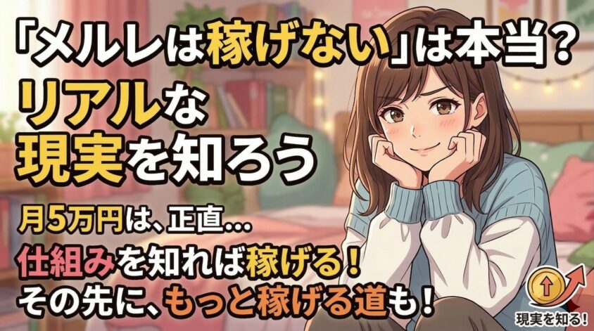 メルレで稼げないと言われている現実