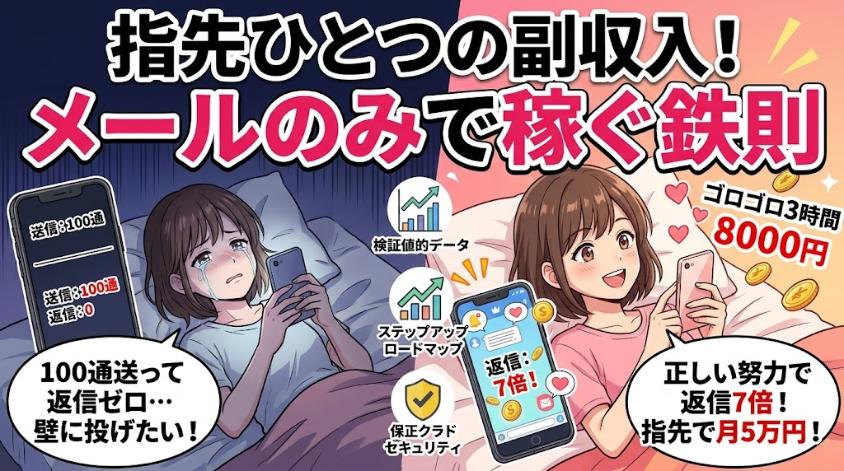 メールのみで稼ぐ方法