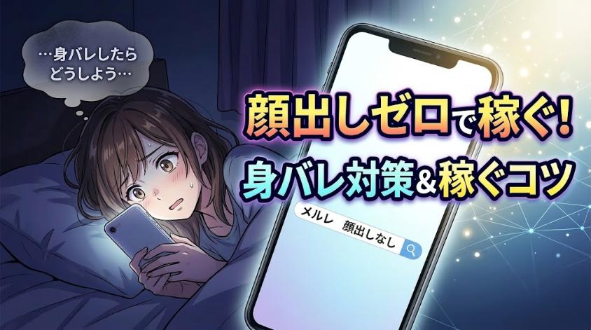 メルレで顔出しなしでも稼ぐ方法