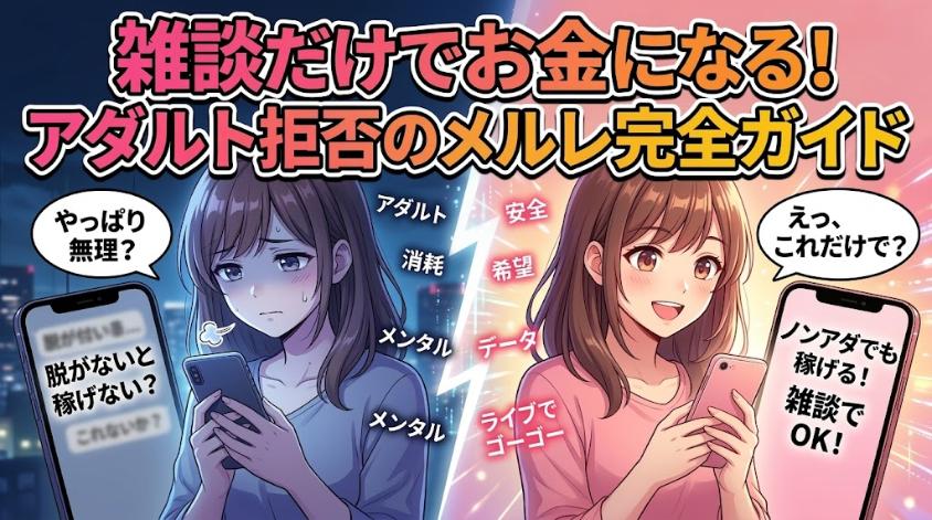 メールレディはノンアダルトでも稼げる