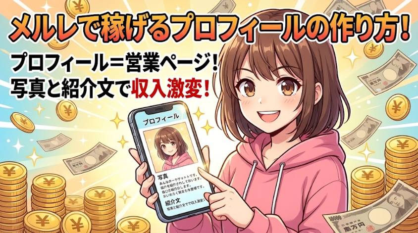 メールレディで稼げるプロフィール