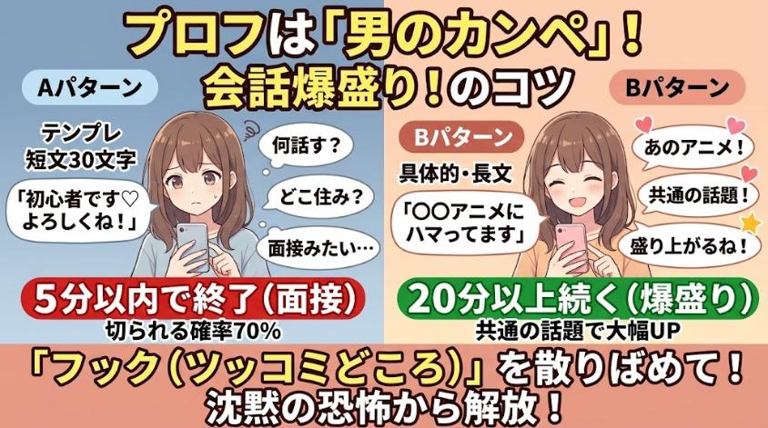 プロフィールは会話のきっかけ