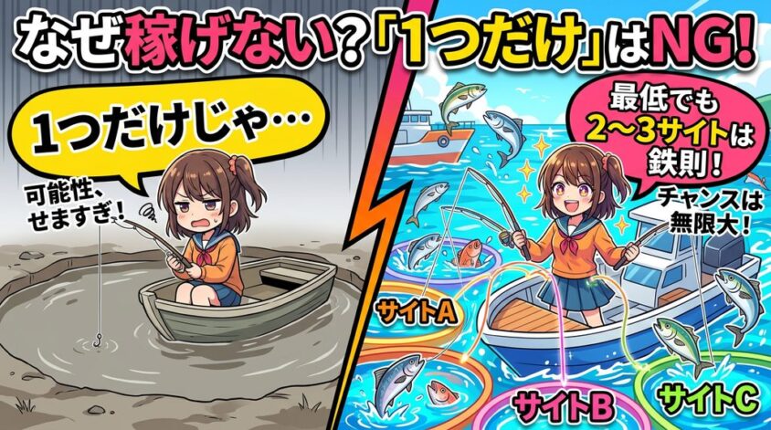 複数のサイトを掛け持ちする