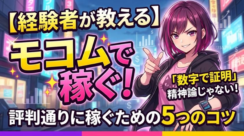 モコムで稼ぐためのコツ